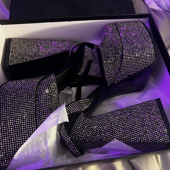 Azalea Wang Rhinestone Platforms - Picture 6 of 6